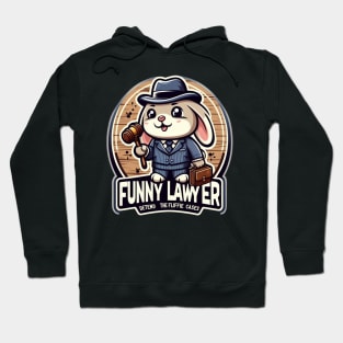 funny lawyer rabbit Hoodie